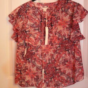 ✨BOGO✨Caslon Red J Covered Tapestry Top